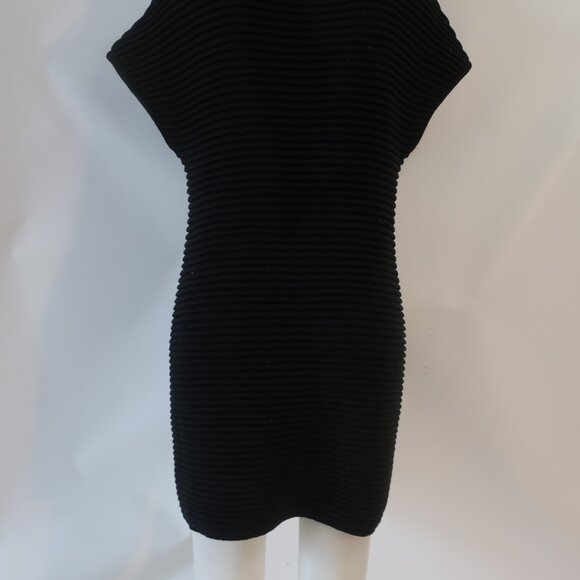 Womens Carolina Herrera Black Pure Wool Thick Knit Ribbed Designer Cardigan S - Picture 9 of 16